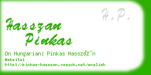 hasszan pinkas business card